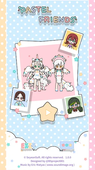Pastel Friends : Dress Up Game [МОД: Все открыто, Дополнительные деньги и Меню MOD] Screenshot 1