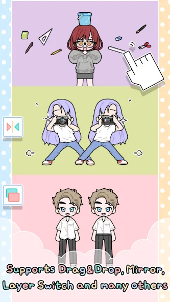 Pastel Friends : Dress Up Game [МОД: Все открыто, Дополнительные деньги и Меню MOD] Screenshot 3