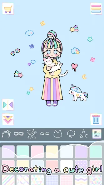 Pastel Girl : Dress Up Game [МОД: Много монет, Открытые уровни и Мега MOD] Screenshot 2