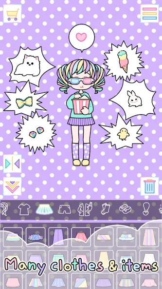Pastel Girl : Dress Up Game [МОД: Много монет, Открытые уровни и Мега MOD] Screenshot 5