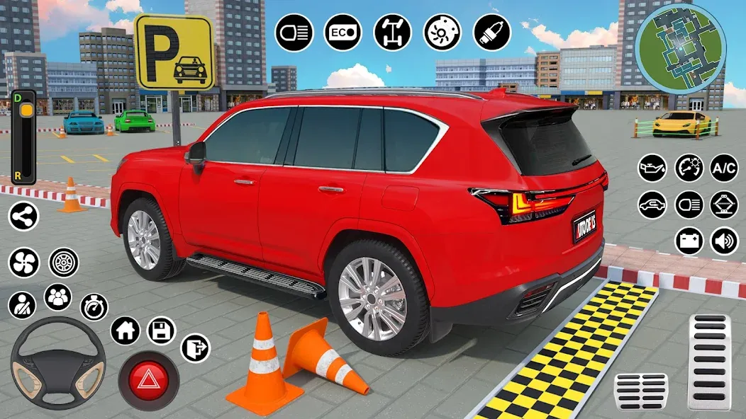 Real Car Parking : Prado Games [МОД: Все открыто, Дополнительные деньги и Меню MOD] Screenshot 1