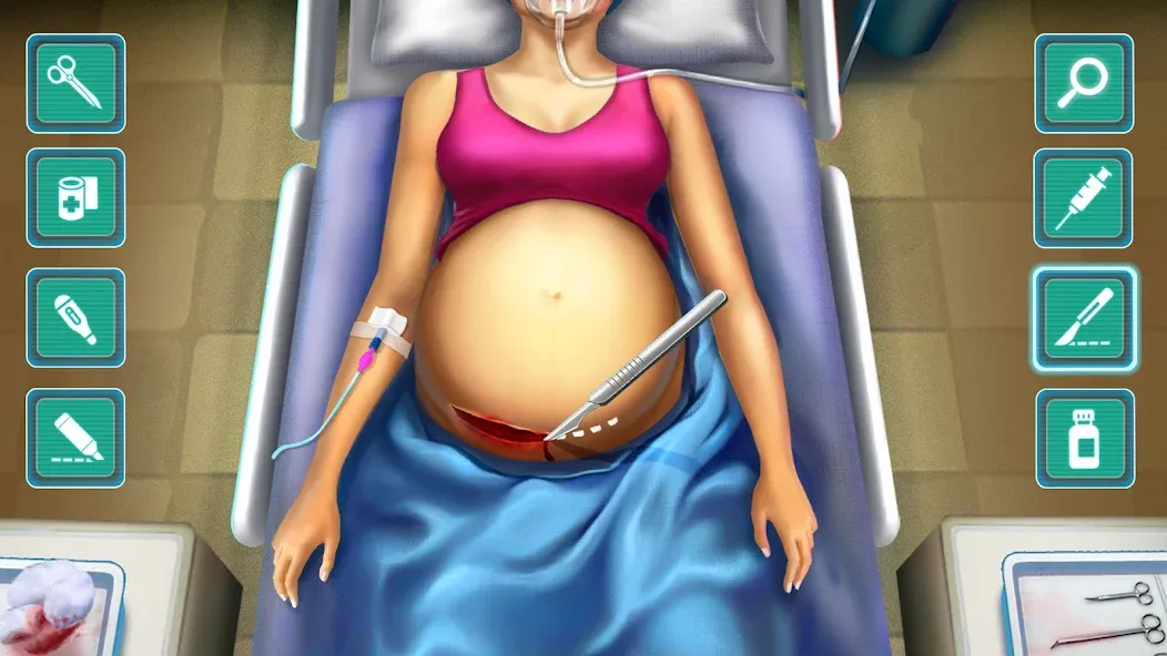 Surgery Simulator Doctor Game [МОД: Меню, Бесконечные монеты и Открытые уровни] Screenshot 1
