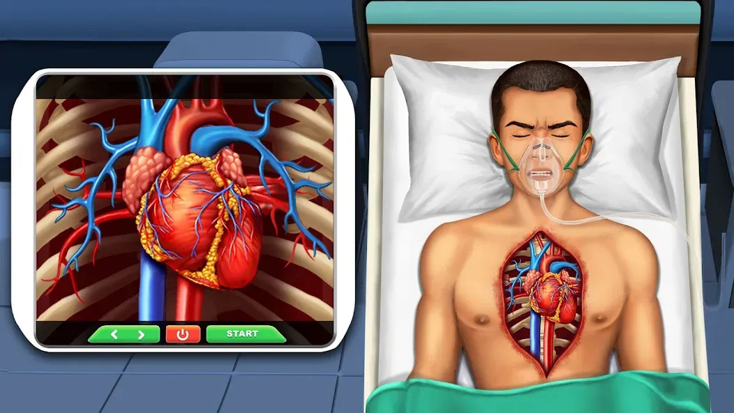 Surgery Simulator Doctor Game [МОД: Меню, Бесконечные монеты и Открытые уровни] Screenshot 3