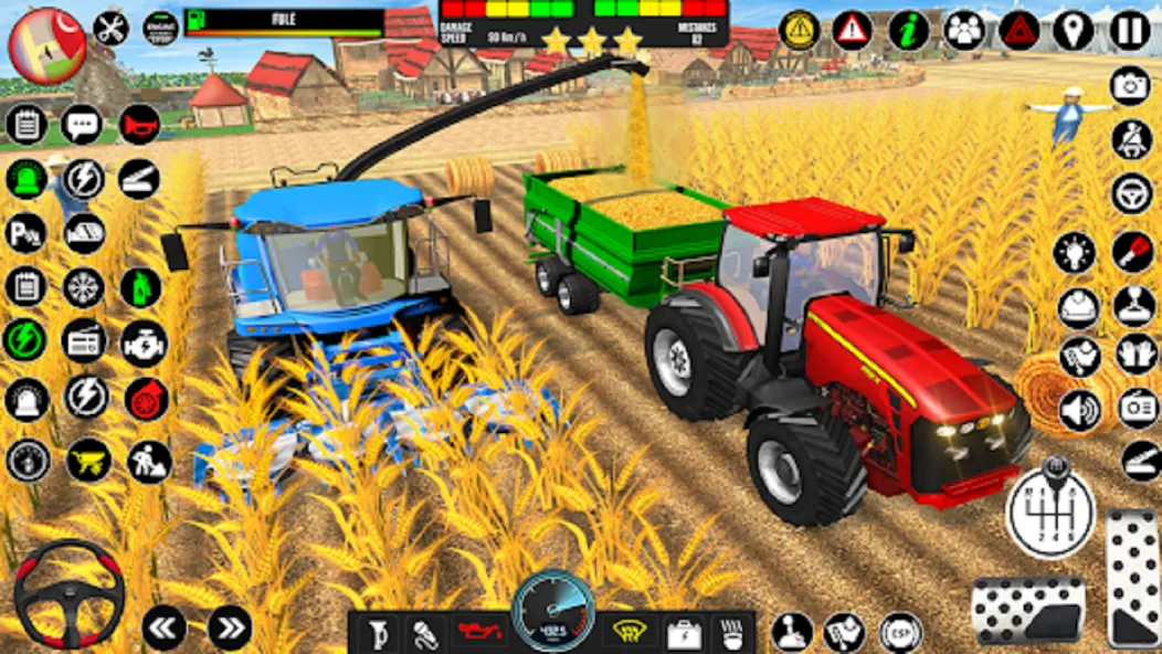 Indian Tractor Driving Game 3D (Фарминг Геймс) [МОД: Все открыто, Дополнительные деньги и Меню MOD] Screenshot 3