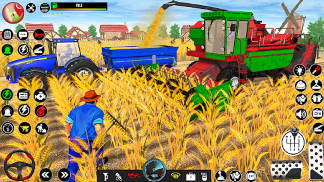 Indian Tractor Driving Game 3D (Фарминг Геймс) [МОД: Все открыто, Дополнительные деньги и Меню MOD] Screenshot 4