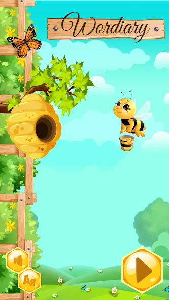 Wordiary [МОД: Деньги, Монеты и Меню MOD] Screenshot 1