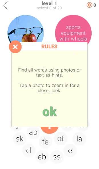 Word Rings 2 [МОД: Все открыто, Дополнительные деньги и Меню MOD] Screenshot 4