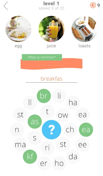 3 Circles: Word Game [МОД: Деньги, Монеты и Меню MOD] Screenshot 1