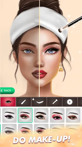Makeup, Fashion Dress up Games [МОД: Меню, Бесконечные монеты и Открытые уровни] Screenshot 1