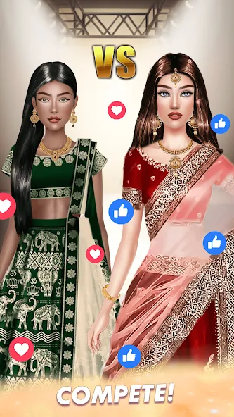 Makeup, Fashion Dress up Games [МОД: Меню, Бесконечные монеты и Открытые уровни] Screenshot 2