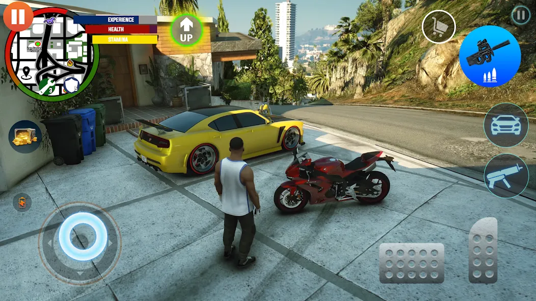 Gangster Games Crime Simulator [МОД: Много денег, Монет и Все открыто] Screenshot 1