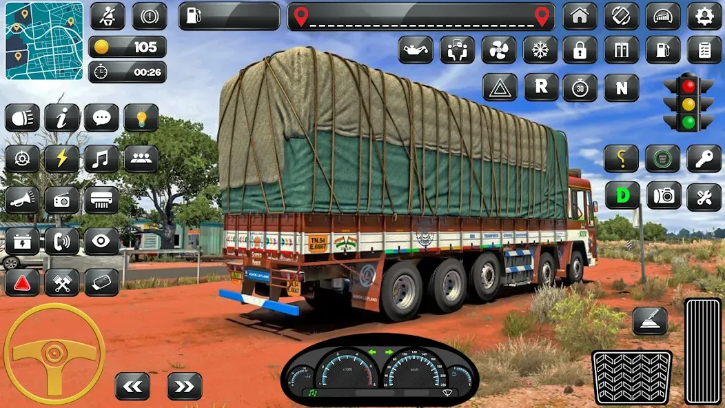 Indian Truck Driver Simulator [МОД: Много денег, Монет и Все открыто] Screenshot 2