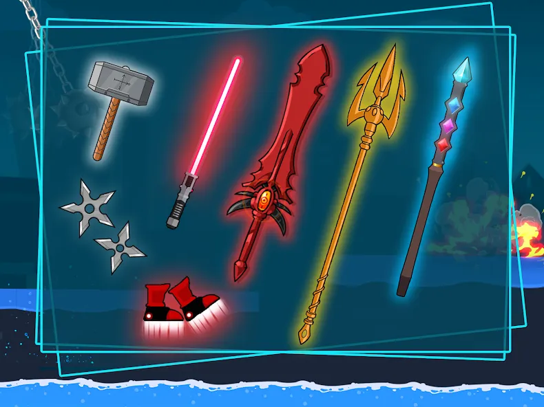 Stick-man Fighting Games [МОД: Много денег, Монет и Все открыто] Screenshot 3