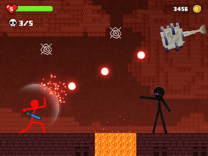 Stick-man Battle - Craft World [МОД: Много денег, Монет и Все открыто] Screenshot 3