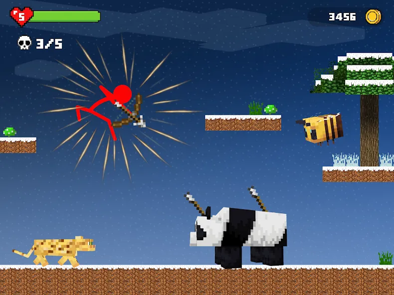 Stick-man Battle - Craft World [МОД: Много денег, Монет и Все открыто] Screenshot 5