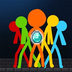 Скачать Stick-man Battle - Craft World [МОД: Много денег, Монет и Все открыто] | Взлом Stick-man Battle - Craft World на Андроид