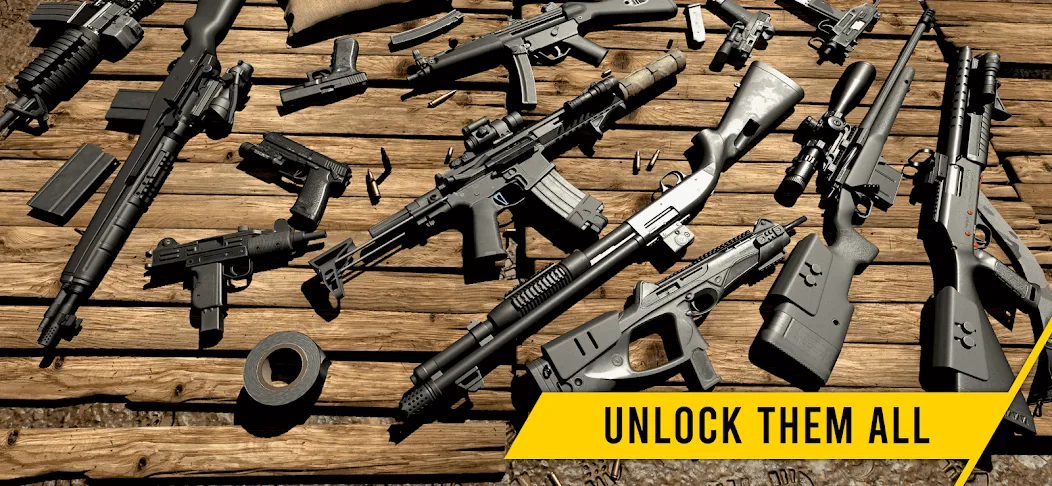 GUNSIM - 3D FPS Shooting Guns (ГУНСИМ) [МОД: Все открыто, Дополнительные деньги и Меню MOD] Screenshot 5