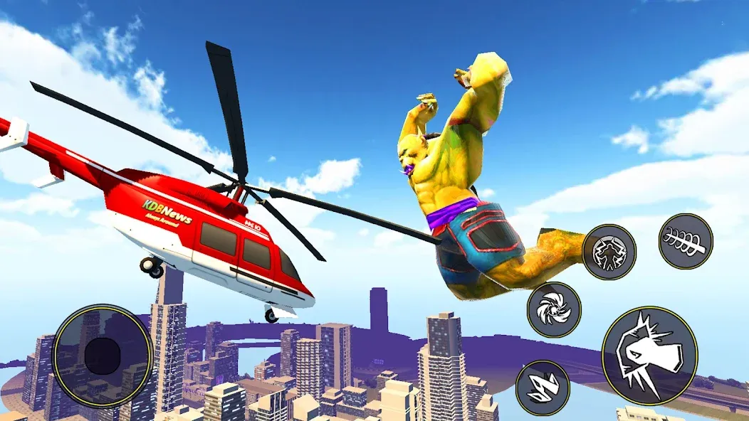 Super City Hero:superhero Game (упер Сити Герой) [МОД: Бесконечные деньги, Монеты и Мега MOD] Screenshot 1