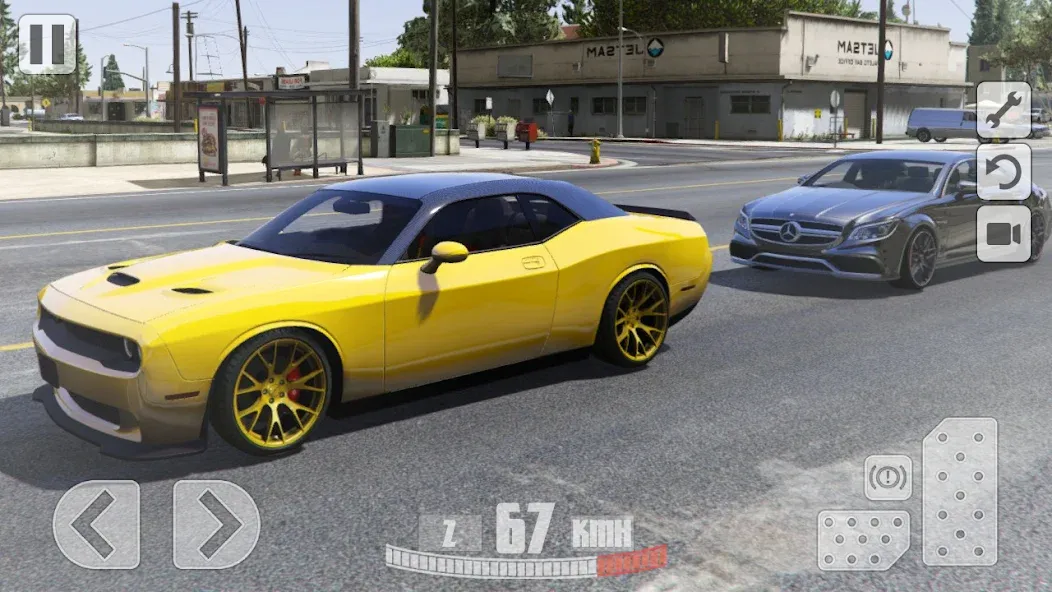 Simulator Dodge Demon Parking (Симулятор парковки  ) [МОД: Меню, Бесконечные монеты и Открытые уровни] Screenshot 2