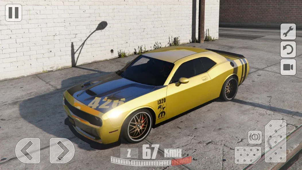 Simulator Dodge Demon Parking (Симулятор парковки  ) [МОД: Меню, Бесконечные монеты и Открытые уровни] Screenshot 5