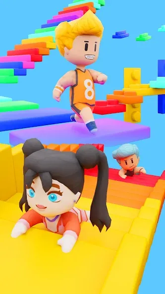 Fall Party.io: Match Race [МОД: Много денег, Монет и Все открыто] Screenshot 3