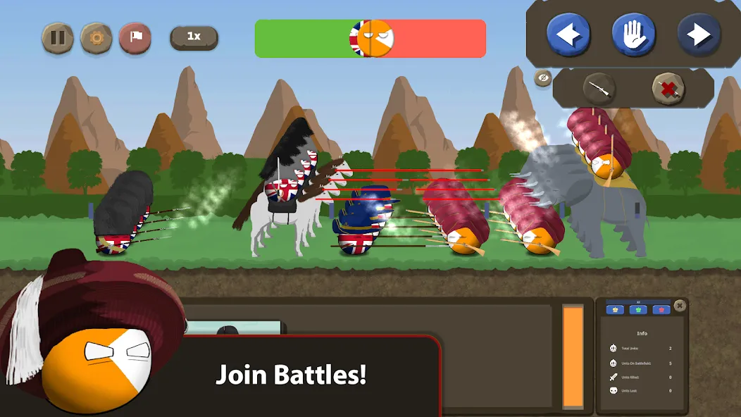 Countryballs at War (Кантриболс эт вор) [МОД: Деньги, Монеты и Меню MOD] Screenshot 3
