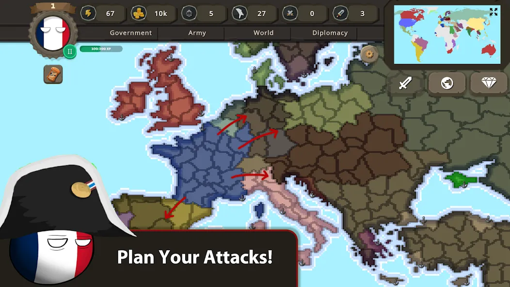 Countryballs at War (Кантриболс эт вор) [МОД: Деньги, Монеты и Меню MOD] Screenshot 4
