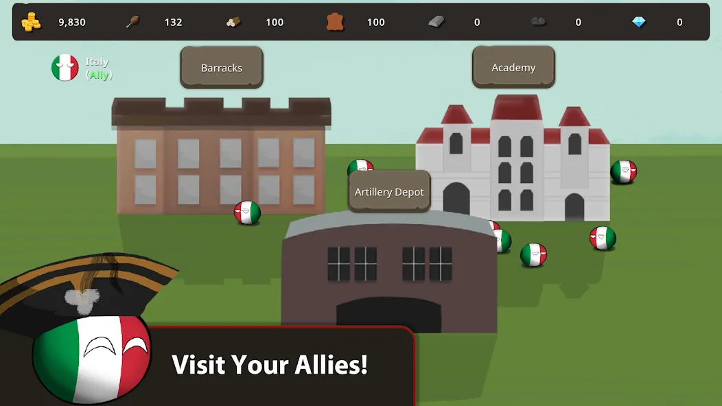 Countryballs at War (Кантриболс эт вор) [МОД: Деньги, Монеты и Меню MOD] Screenshot 5