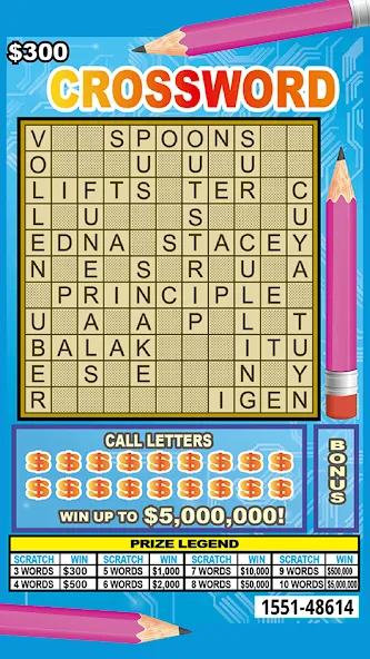 Scratch Off Lottery Scratchers [МОД: Много монет, Открытые уровни и Мега MOD] Screenshot 1