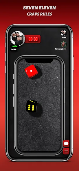 Phone Dice™ Street Dice Game (Фон Дайс Стрит Дайс Гейм) [МОД: Деньги, Монеты и Меню MOD] Screenshot 2