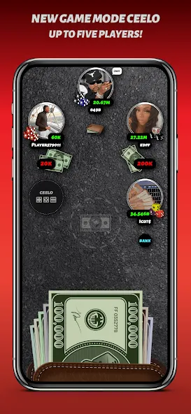 Phone Dice™ Street Dice Game (Фон Дайс Стрит Дайс Гейм) [МОД: Деньги, Монеты и Меню MOD] Screenshot 3