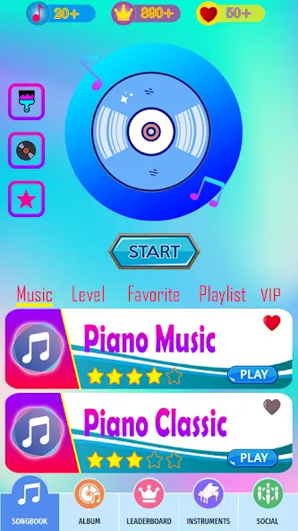 RaptorGamer Piano Tiles (РапторГеймер Пьяно Тайлс) [МОД: Все открыто, Дополнительные деньги и Меню MOD] Screenshot 1
