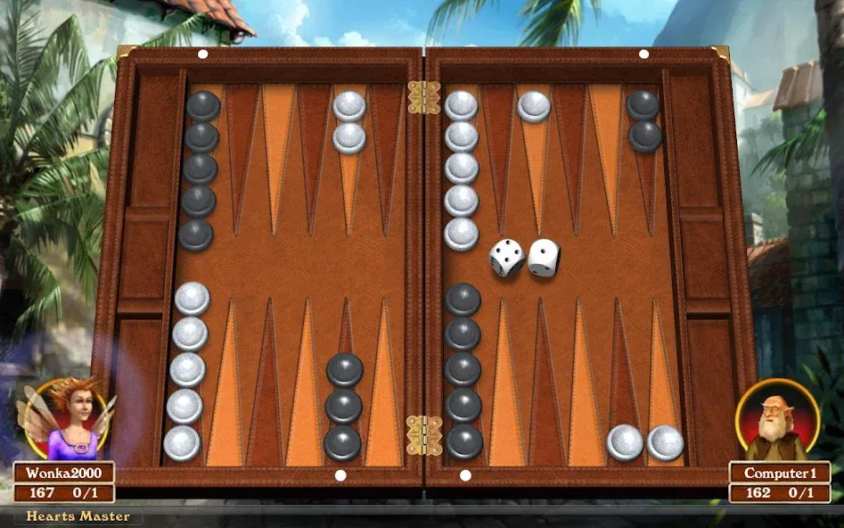 Hardwood Backgammon (Хардвуд Бэкгаммон) [МОД: Меню, Бесконечные монеты и Открытые уровни] Screenshot 1