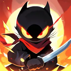 Скачать Ninja Cat - Idle Arena (Крейзи Ниндзя Кэт) [МОД: Много монет, Открытые уровни и Мега MOD] | Взлом Ninja Cat - Idle Arena на Андроид