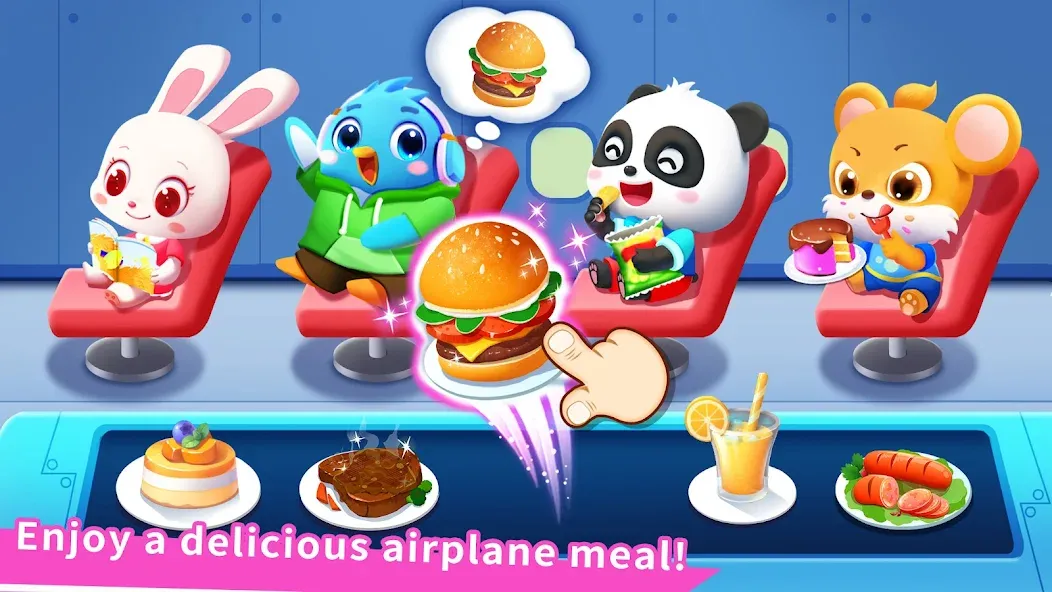 Baby Panda's Airport [МОД: Бесконечные деньги, Монеты и Мега MOD] Screenshot 2