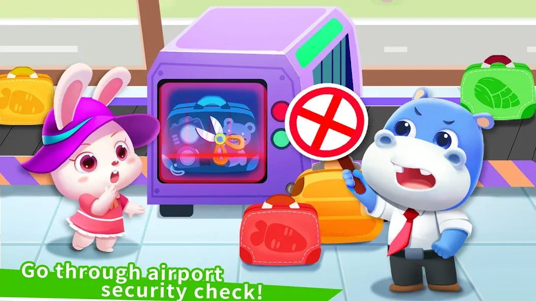 Baby Panda's Airport [МОД: Бесконечные деньги, Монеты и Мега MOD] Screenshot 3