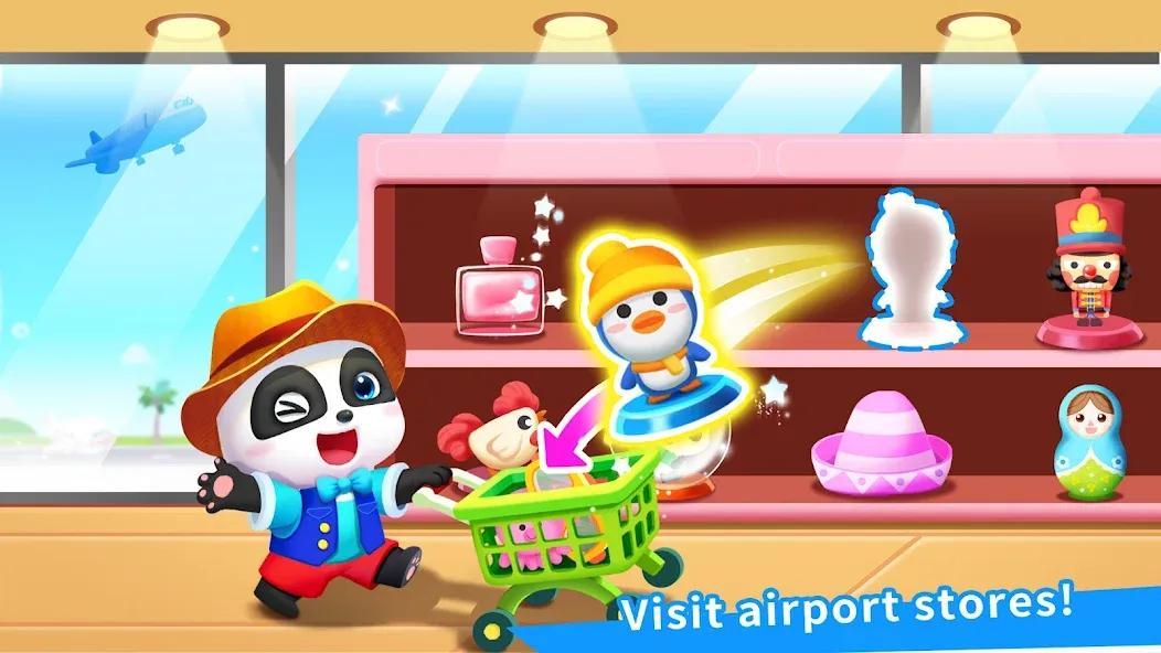 Baby Panda's Airport [МОД: Бесконечные деньги, Монеты и Мега MOD] Screenshot 5