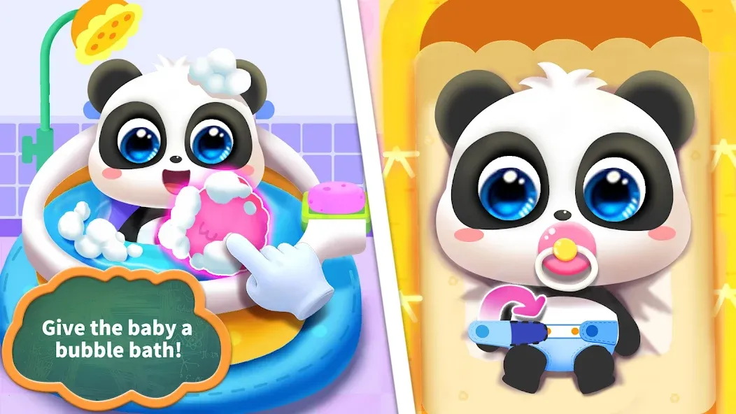Baby Panda Care [МОД: Все открыто, Дополнительные деньги и Меню MOD] Screenshot 1