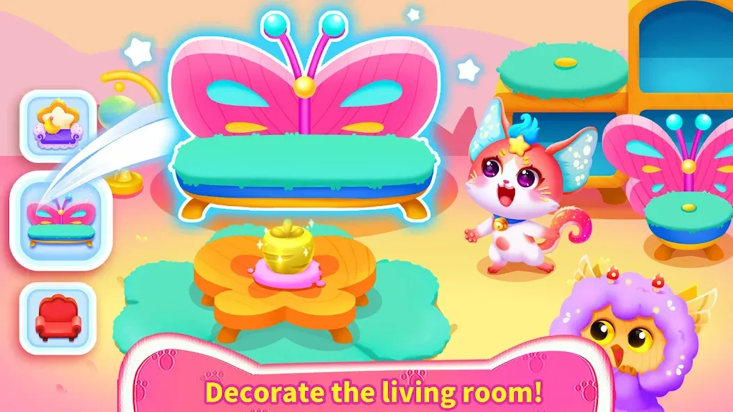 Little Panda's Cat Game [МОД: Деньги, Монеты и Меню MOD] Screenshot 4