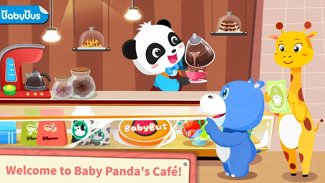 Baby Panda’s Summer: Café [МОД: Меню, Бесконечные монеты и Открытые уровни] Screenshot 1