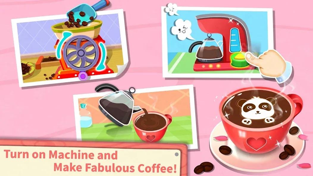 Baby Panda’s Summer: Café [МОД: Меню, Бесконечные монеты и Открытые уровни] Screenshot 3