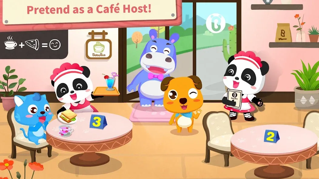 Baby Panda’s Summer: Café [МОД: Меню, Бесконечные монеты и Открытые уровни] Screenshot 4