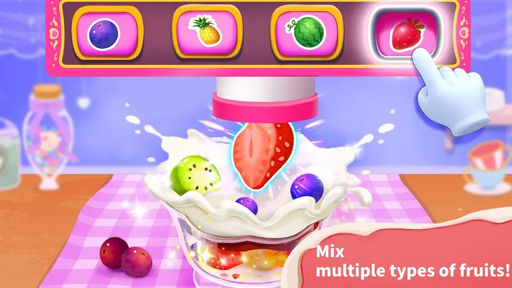 Baby Panda’s Ice Cream Shop [МОД: Меню, Бесконечные монеты и Открытые уровни] Screenshot 3