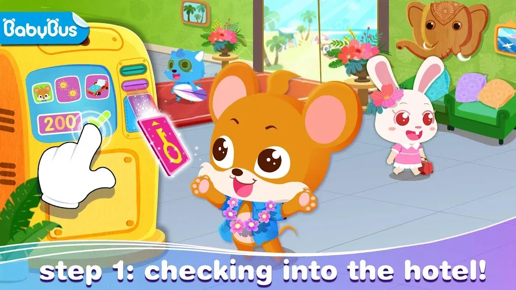 Baby Panda’s Summer: Vacation [МОД: Бесконечные деньги, Монеты и Мега MOD] Screenshot 1