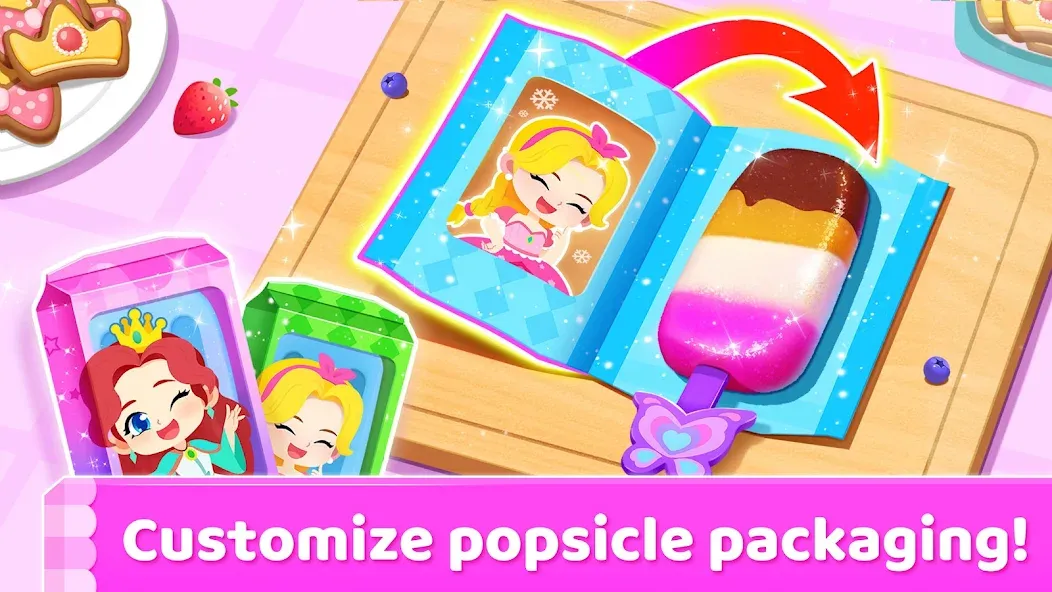 Little Panda's Ice Cream Games [МОД: Все открыто, Дополнительные деньги и Меню MOD] Screenshot 2