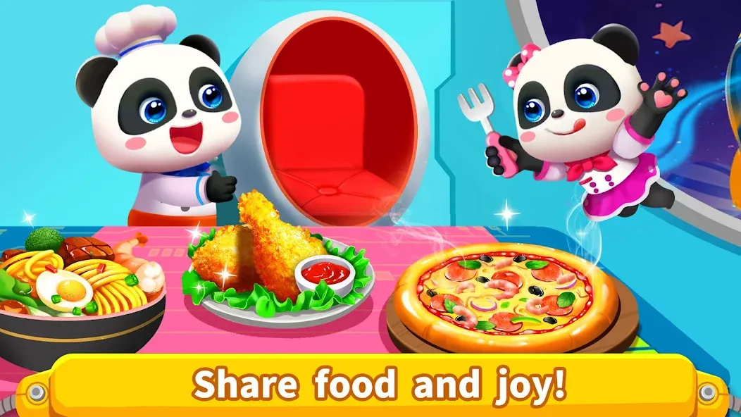 Little Panda's Space Kitchen [МОД: Много денег, Монет и Все открыто] Screenshot 4