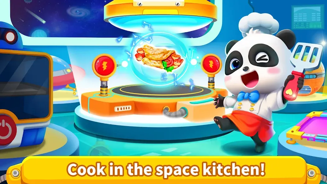 Little Panda's Space Kitchen [МОД: Много денег, Монет и Все открыто] Screenshot 5