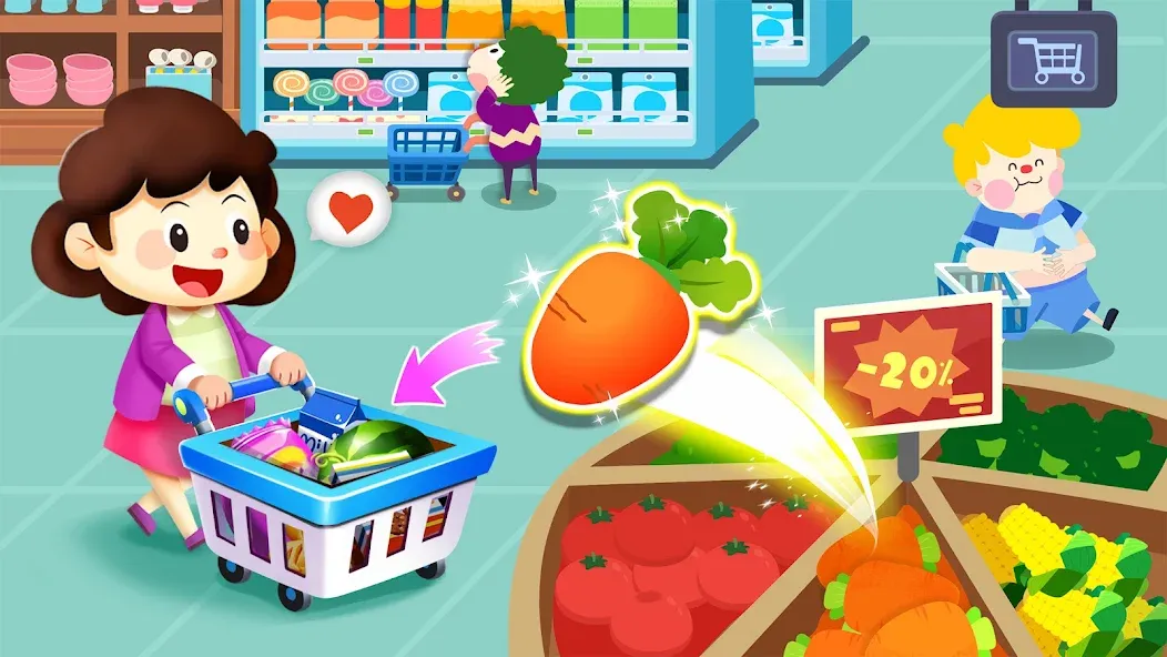 Little Panda's Town: Mall [МОД: Много денег, Монет и Все открыто] Screenshot 4