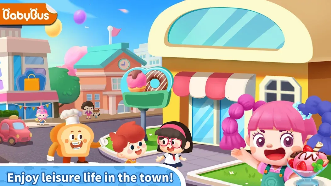 Little Panda's Town: Street [МОД: Много монет, Открытые уровни и Мега MOD] Screenshot 1