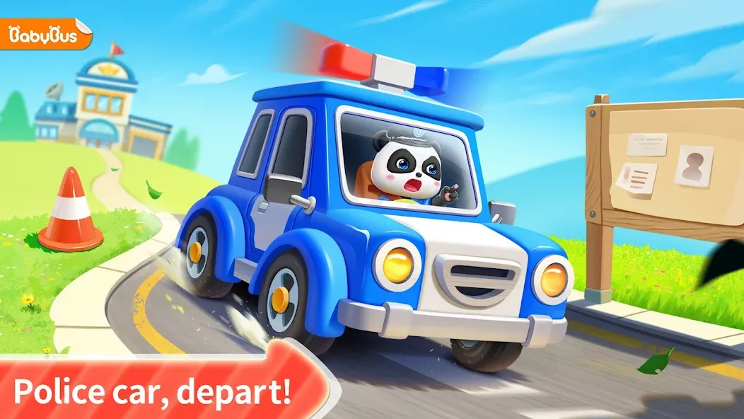 Little Panda Policeman [МОД: Много монет, Открытые уровни и Мега MOD] Screenshot 1